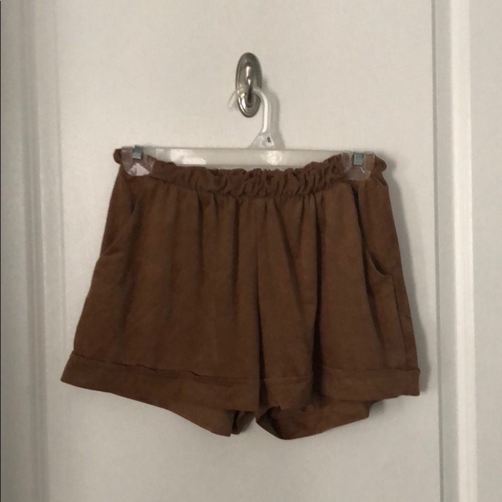 Suede shorts